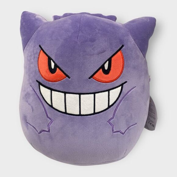 Gengar Pokemon Squishmallow 2023 Kellytoy Plush 10” New With Tags SQPK00009 (f) - Picture 1 of 7